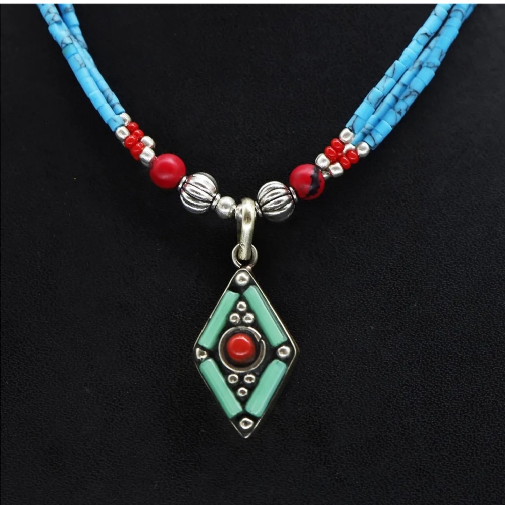 Turquoise, Lapis and Coral necklaces - Picture 15 of 15